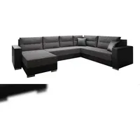 Couchgarnitur Sofa Sofagarnitur Captain U mit Schlaffunktion Wohnlandschaft