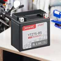 Accurat Motorradbatterie YTZ7S-BS 6 Ah 120 A 12V AGM Starterbatterie in Erstausrüsterqualität rüttelfest leistungsstark wartungsfrei