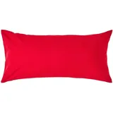 Homescapes Kissenbezug Perkal 40 x 80 cm Rot