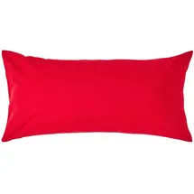 Homescapes Kissenbezug Perkal 40 x 80 cm Rot