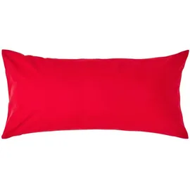 Homescapes Kissenbezug Perkal 40 x 80 cm Rot