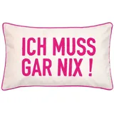 PAD Kissenbezug Letters 30 x 50 cm Beige