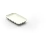 sier disposables Teller rechteckig 40 St. 12,0 cm x 8,0 cm x 1,5 cm Weiß