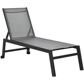 Outsunny Sonnenliege 169 x 65 x 102 cm Grau