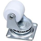 Möbelrollen Gr. 30 mmLenkrollen Gummirollen Laufrollen Rollen mit Anschraubplatte und Gleitlager