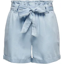 Only ONLBEA SMILLA HW PB Loose DNM Shorts Blau L
