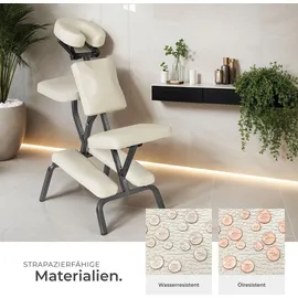 Tectake Massagestuhl aus Kunstleder - beige