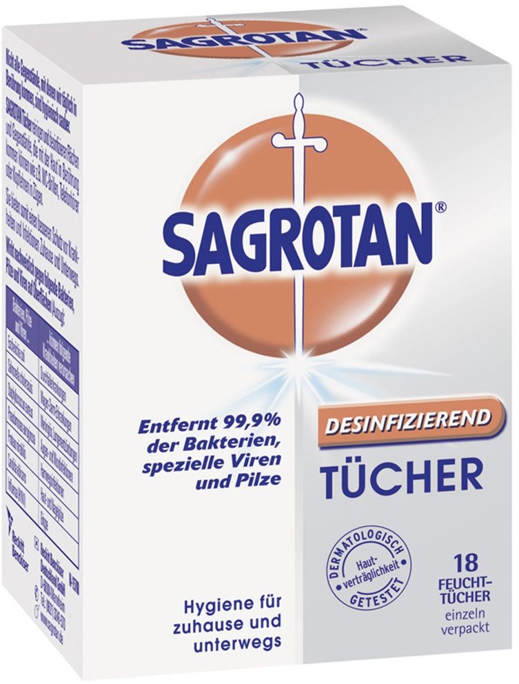 Sagrotan® Desinfektionstücher Tücher 18 St 18 St Tücher