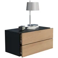 VCM Holz Wandschublade Nachtschrank Wandboard Schublade Konsole Nachttisch Usal