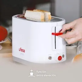 Ufesa TT7385 Toaster Grau/Rot/Weiß