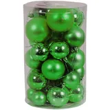 Mojawo 30tlg. Christbaumkugeln Weihnachtskugeln lime-grün / 4/5/6/7cm-myw99830-limegrün