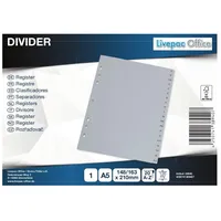 Livepac-Office 5x Ordner Register A-Z DIN A5 aus PP