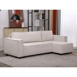 habitat garten Eckcouch Cord 3-Sitzer Beige