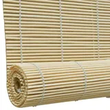 vidaXL Bambusrollo Natur 140x160 cm