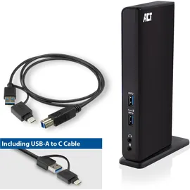Act (USB-C, oder USB-A-Doppelmonitor-Dockingstation AC7049