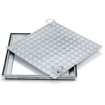 ZARGES Schachtabdeckung Stahl verzinkt 800 x 600 mm Außenmaß 960 x 760 mm