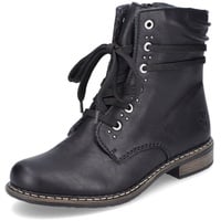 Rieker Damen Schnürstiefeletten 71218, Frauen Stiefeletten,schnürboots,reißverschluss,Boots,Stiefel,Bootee,Booties,schwarz (00),36 EU / 3.5 UK - 36 EU