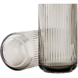 Lyngby Porcelæn Vase H25 cm Lyngby aus mundgeblasenem Glas zeitlos, grau