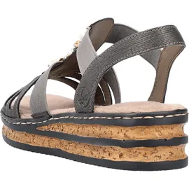 Rieker Keilsandaletten Damen Grau 36