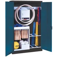 C+P Sportgeräteschrank mit Vollblech-Flügeltüren (Typ 1), HxBxT 195x120x50 cm,