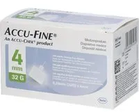 ACCU FINE® Aiguilles stériles 4 mm (32G) Canule 100 pc(s)