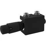 luxebath Anschlussgarnitur Badheizkörper Mittel Universal Schwarz