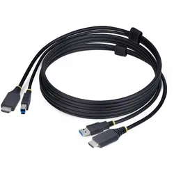 StarTech.com 6ft (1.8m) HDMI and USB 5Gbps KVM Cable - Tastatur- / Video- / Maus
