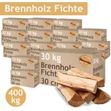 Flameup - Brennholz Fichte Kaminholz 5-500 kg Holz 30 cm Für Ofen und Kamin Kaminofen Feuerschale Grill Feuerholz Holzscheite Wood Kammergetrocknet