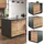 Vicco Kochinsel Fame-Line 90 x 82 x 82 cm Braun