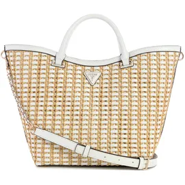 GUESS Atalia Rafia Handtasche - Natural / White - One Size