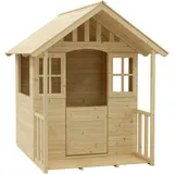 zwerkules Spielhaus Villa 137 x 121 x 140 cm Natur