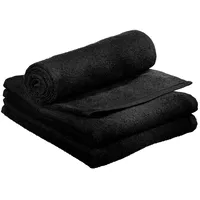 Comair Kabinett Handtuch 50x90cm schwarz 100% Baumwolle
