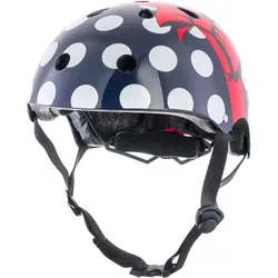 Mini Hornit Lids Kinder Fahrradhelm Polka Dot M grau|WEISS M/53-58cm