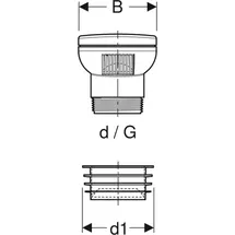 Geberit Belüftungsventil GRB50, 32/63 359900001
