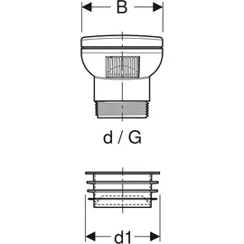 Geberit Belüftungsventil GRB50, 32/63 359900001