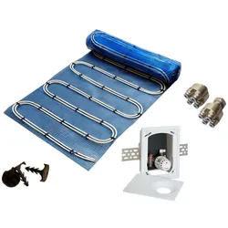 Warmwasser Fußbodenheizung HoWaTech Duo, 2,5-20,0m2 Paket Multibox RTL