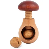 Creative Home Nussknacker Holz | Pilzförmig | 10 x