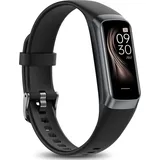 Smartwatch,Fitness Tracker Uhr mit Anruffunktion für Damen Herren Smartwatch,1,10" AMOLED Touchscreen Display,IP68 Wasserdicht,Gesundheitsfunktionen - Schwarz