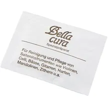 Bellacura Poliertuch – Baumwolle weiß - Pflegezubehör für Streich- und Saiteninstrumente - Größe ca. 35 x 35 cm - Made in Germany