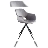 KAWOLA Zaja Velvet drehbar grau