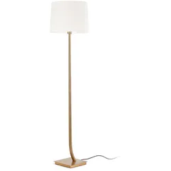 Rem Bronze Stehleuchte Weiß Schirm