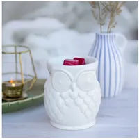 Candle BROTHERS Teelicht Duftlampe Owl Weiß