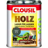CLOUsil Holzlasur Holzschutzlasur für außen edelgrau dunkel Nr. 26, 0.75L: Wetterschutz, UV-Schutz, Nässeschutz und Schimmel für alle Holzarten - in verschiedenen Farben