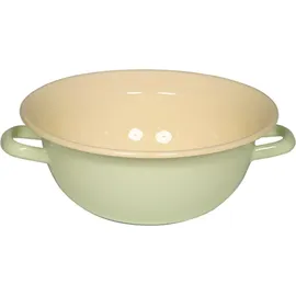 RIESS Emaille Weitling Ø 36 cm, 9 l, Schüssel mit Henkel nilgrün pastell - Grün