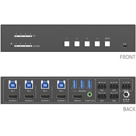 PURETOOLS - 4x1 4K HDMI Switch Box