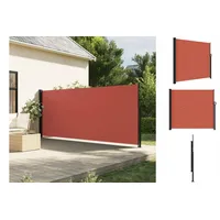 vidaXL Seitenmarkise Ausziehbar Terrakottarot 180x600 cm