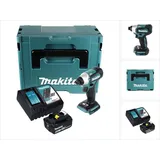 Makita DTD 155 RG1J Akku Schlagschrauber 18 V 140 Nm 1/4" Brushless + 1x Akku 6,0 Ah + Ladegerät + Makpac