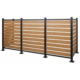MCW Mülltonnenverkleidung MCW-K57 300 x 130 x 110 cm hellbraun