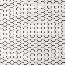 CONTOUR Vliestapete Hexagon Gitter 64 cm 10 m 0 g weiß 34193