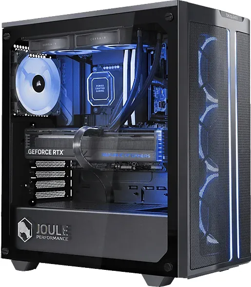 JOULE PERFORMANCE HIGH END L1130761 R7-9700X/32GB/2TB/RTX4080S, Gaming PC mit AMD RyzenTM 7 9700X Prozessor, 32 GB RAM, 2 TB SSD, NVidia GeForce RTXTM 4080 SuperTM Seasonic Focus GX, Windows 11 Home (64 Bit)